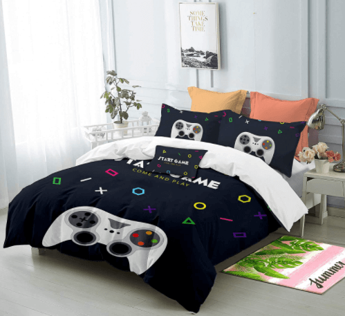 gamer girl gaming bed set